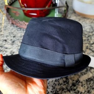 Brand New Infant baby fedora black dress hat